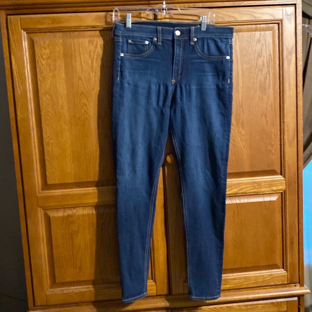 Rag & Bone High Rise Ankle Skinny Jeans.